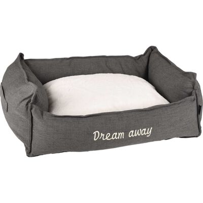 FLAMINGO Hundebett mit Reißverschluss Dream Away Grau 90x70 cm