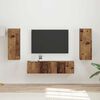 vidaXL TV-Schrankset Wandmontiert 2 pcs Altholz Holzwerkstoff