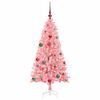 vidaXL Weihnachtsbaum mit 150 LEDs mit St&auml;nder Rosa 150 cm PVC