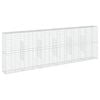 vidaXL Gabione mit Deckel 600x50x200 cm Verzinktes Eisen
