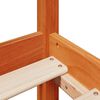 vidaXL Massivholzbett ohne Matratze Wachsbraun 100x200 Kiefernholz