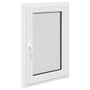 vidaXL Kellerfenster RISOR 60 x 100 cm PVC und Glas Wei&szlig;