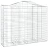 vidaXL Gabionen mit Hochbogen 13Stk. 200x50x160/180cm Verzinktes Eisen