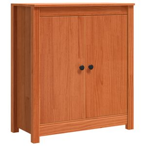 vidaXL Sideboard Wachsbraun 70 x 35 x 80 cm Massives Kiefernholz