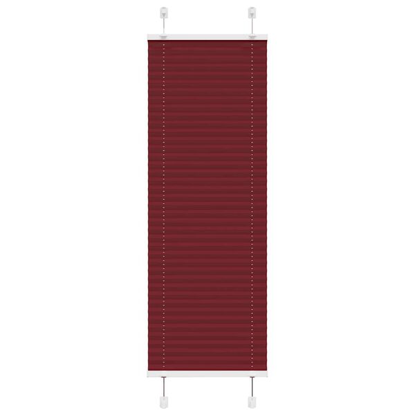 vidaXL Plissee Bordeauxrot 45x150 cm Stoffbreite 44,4 cm Polyester