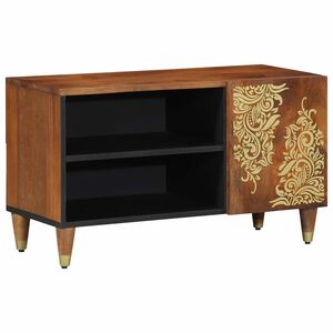 vidaXL TV-Schr&auml;nk mit T&uuml;r Honigbraun 80 x 33 x 46 cm Massivholz Mango