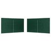 vidaXL Party Zelt Seitenteil 2 pcs Gr&uuml;n 400 x 195 cm PE und Stahl