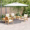 vidaXL Gartensofa-set 6 pcs Braun Massivholz Akazie