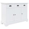 vidaXL Sideboard mit 3 T&uuml;ren MDF und Kiefernholz 105x35x77,5 cm