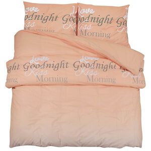 vidaXL Bettw&auml;sche-Set Rosa 225x220 cm Baumwolle