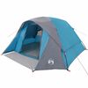 vidaXL Campingzelt 4 Personen Blau Wasserdicht