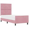 vidaXL Boxspringbett mit Kopfteil Rosa 80 x 200 cm Samt