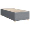 vidaXL Boxspringbett mit Matratze Hellgrau 80x200 cm Stoff
