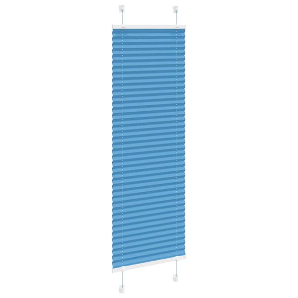 vidaXL Plissee Blau 50x100 cm Stoffbreite 49,4 cm Polyester