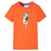 Kinder-T-Shirt Dunkelorange 92