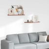 vidaXL Wandregal mit Regal 2 pcs Rot 80 x 9 x 3 cm Holzwerkstoff