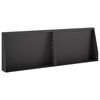 vidaXL St&uuml;tzmauer 2 stk. 60 x 12 x 30 cm Stahl Schwarz
