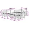 vidaXL Sofagarnituren 9 pcs Natur Massivholz Akazie