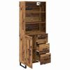 vidaXL Highboard Altholz 69,5 x 34 x 180 cm Holzwerkstoff