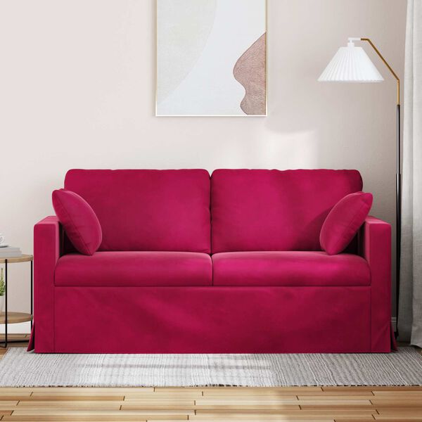 vidaXL Sofa Weinrot Gesamtabmessungen: 158 x 78 x 80 cm (B x T x H)