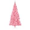 vidaXL Weihnachtsbaum mit 300 LEDs mit St&auml;nder Rosa 240 cm PVC