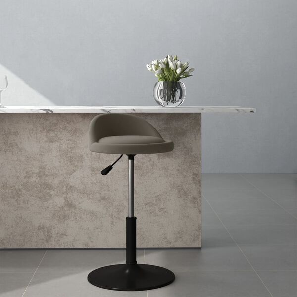 vidaXL Esszimmerstuhl Drehbar Hellgrau Samt