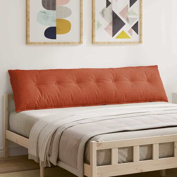 vidaXL R&uuml;ckenkissen Rot-Orange 200 x 50 cm Cordstoff