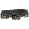 vidaXL Gartensofa-set 7 stk. 6-Sitzanzahl Grau und Dunkelgrau