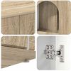 vidaXL Katzenhaus Sonoma 85 x 55 x 50,5 cm Holzwerkstoff