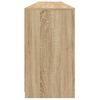 vidaXL Sideboard mit LED-Leuchten Sonoma-Eiche 202x37x67 cm