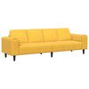 vidaXL Sofa Helles Gelb 250 x 77 x 76 cm Cordstoff
