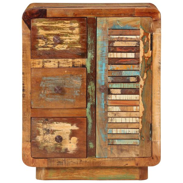 vidaXL Sideboard mit 3 Schubladen 55x30x70 cm Altholz Massiv