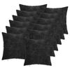 vidaXL Wurfkissen 12 stk. HEERLEN Anthrazit 45 x 45 cm Chenille-Stoff