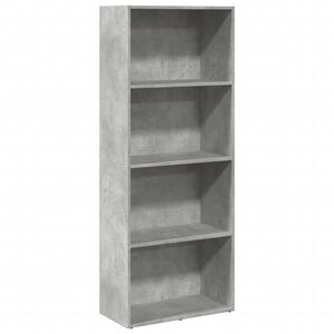 vidaXL B&uuml;cherregal Betongrau 60x30x152 cm Holzwerkstoff