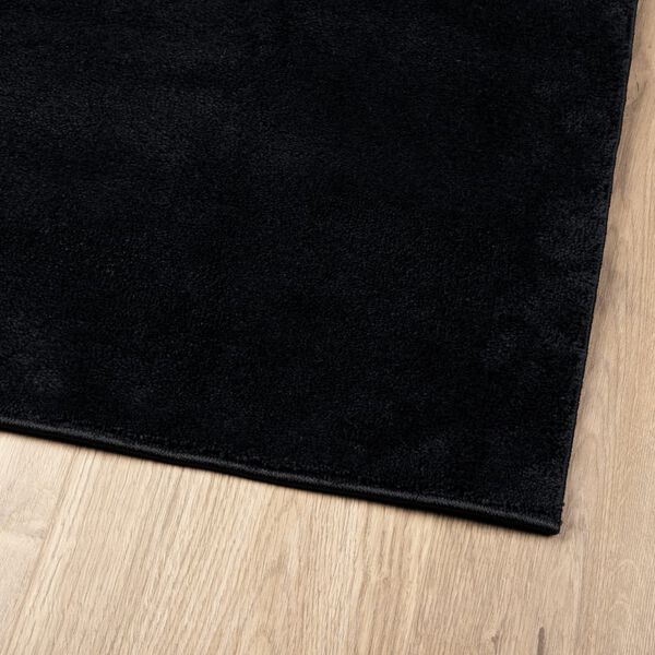 vidaXL Teppich OVIEDO Kurzflor Schwarz 160x230 cm