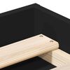 vidaXL Bettgestell Schwarz 160x200 cm