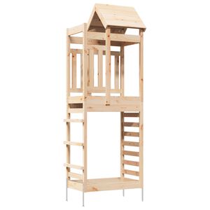 vidaXL Spielturm Braun 52,5 x 85 x 238 cm Massives Kiefernholz