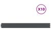 vidaXL Rasenkanten 10 Stk. Anthrazit 10x103 cm Kaltgewalzter Stahl
