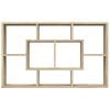 vidaXL Wandregal Sonoma-Eiche 85x16x52,5 cm Holzwerkstoff