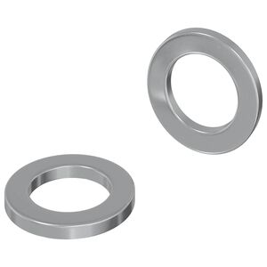 vidaXL Unterlegscheiben 2 pcs Silber 10 x 10 x 1,2 mm Stahl