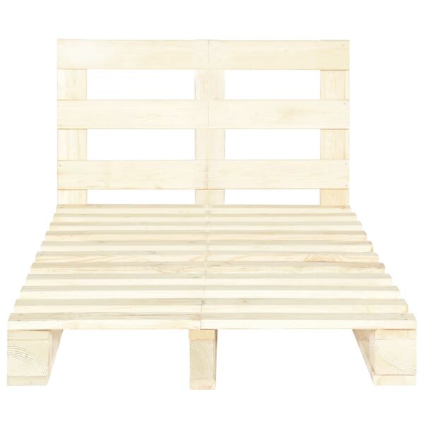 vidaXL Palettenbett Massivholz Kiefer 120&times;200 cm