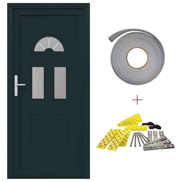 vidaXL Haust&uuml;r Wei&szlig; 88x200 cm PVC