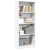 vidaXL B&uuml;cherregal Wei&szlig; 60x24x143 cm Holzwerkstoff