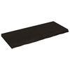 vidaXL Tischplatte Dunkelbraun 120x50x(2-6)cm Massivholz Eiche