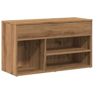 vidaXL Schuhbank Artisan-Eiche 80x30x45 cm Holzwerkstoff