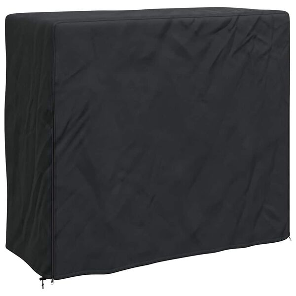 vidaXL Abdeckung f&uuml;r Kaminholzregal Schwarz 61 x 122 x 106 cm Stoff
