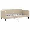 vidaXL Tagesbett mit Matratze Creme 80x200 cm Stoff