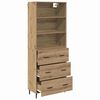 vidaXL Highboard mit Schubladen Artisan-Eiche 69,5 x 34 x 180 cm