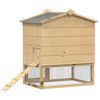 vidaXL Hühnerunterkunft Braun 75 x 60 x 89 cm Massives Kiefernholz