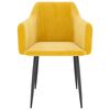 vidaXL Esszimmerst&uuml;hle 2 Stk. Senfgelb Samt